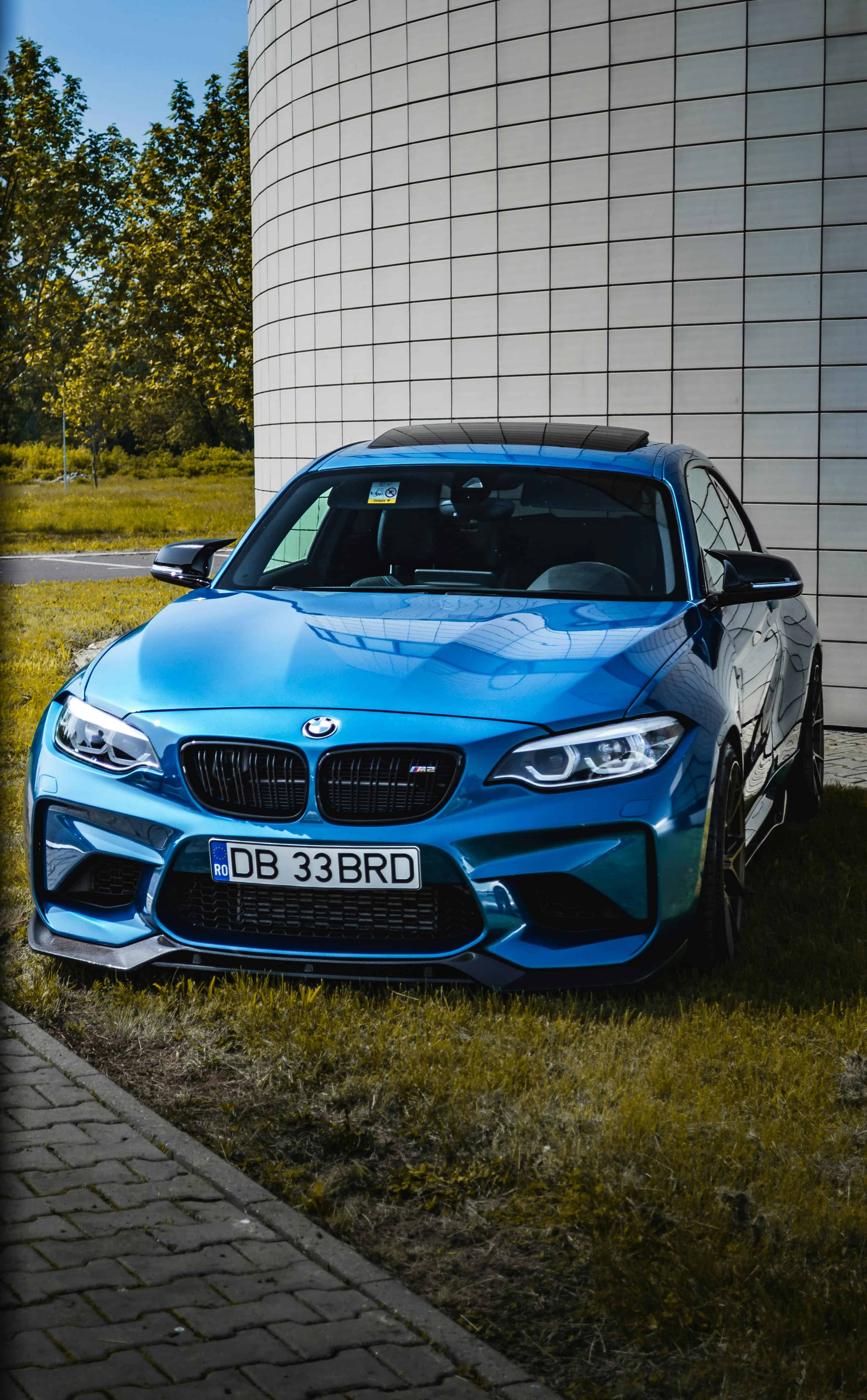 BMW M4 trip computer showing real-world fuel economy in Gauteng